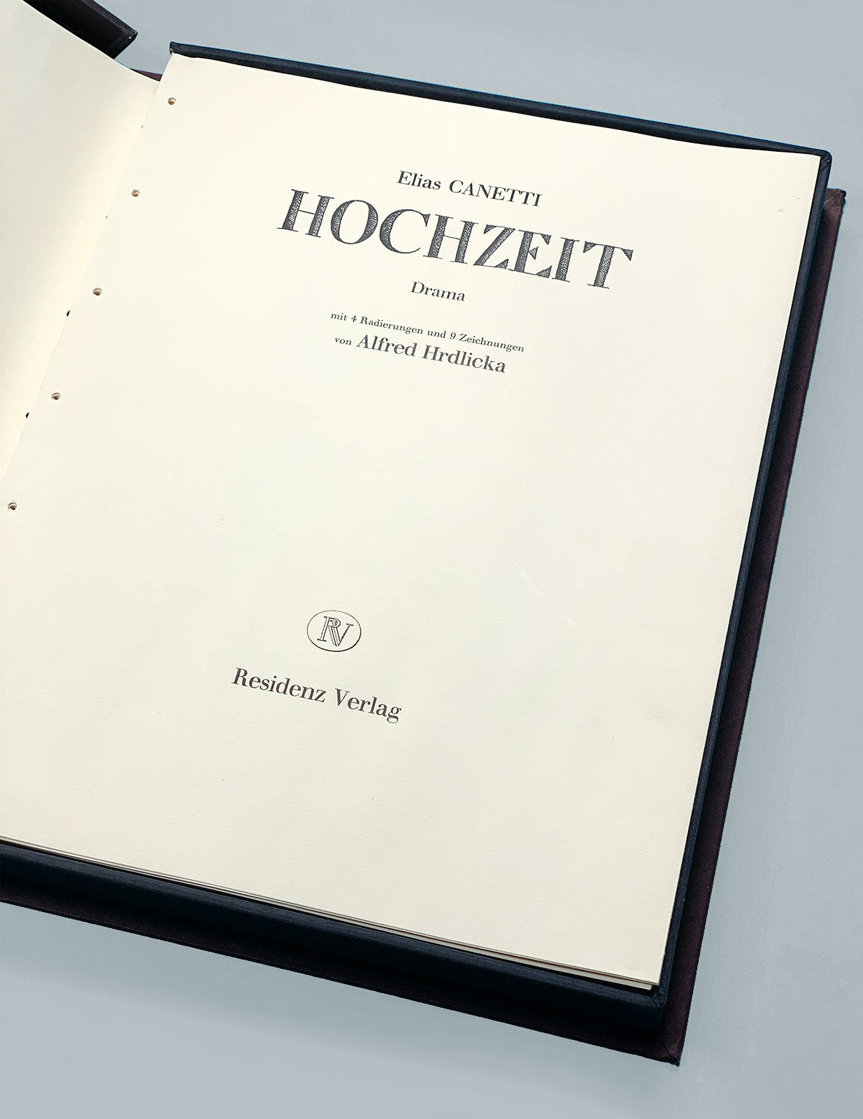 Alfred Hrdlicka / Elias Canetti – Buch Hochzeit - 1