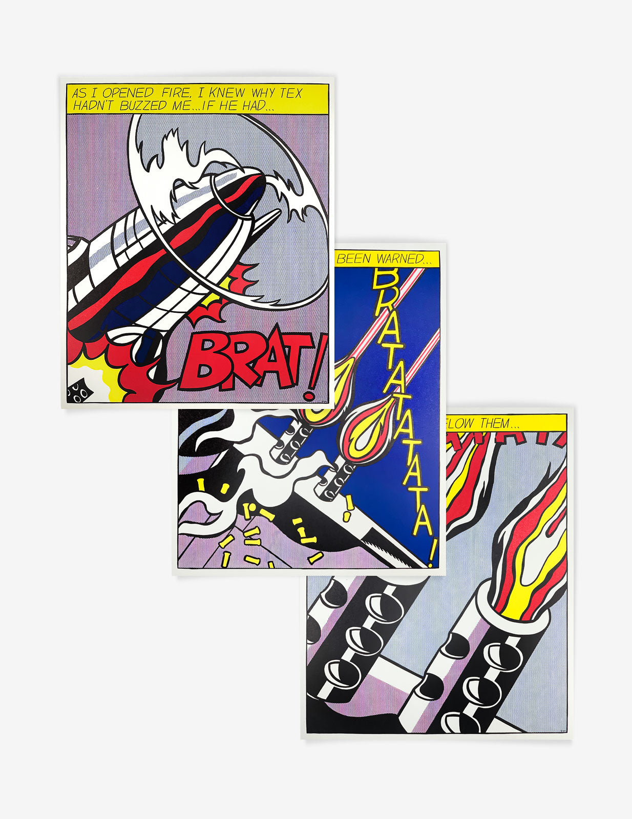 Roy Lichtenstein "as i opened fire" prints for sale
